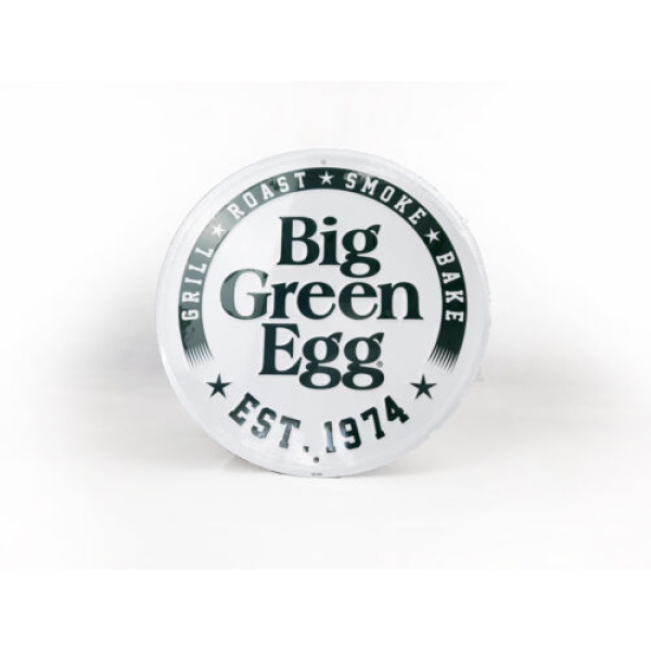 Big Green Egg White Sign