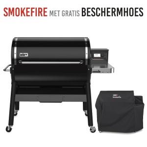 Weber SmokeFire EX6 GBS Pellet BBQ met Gratis Beschermhoes