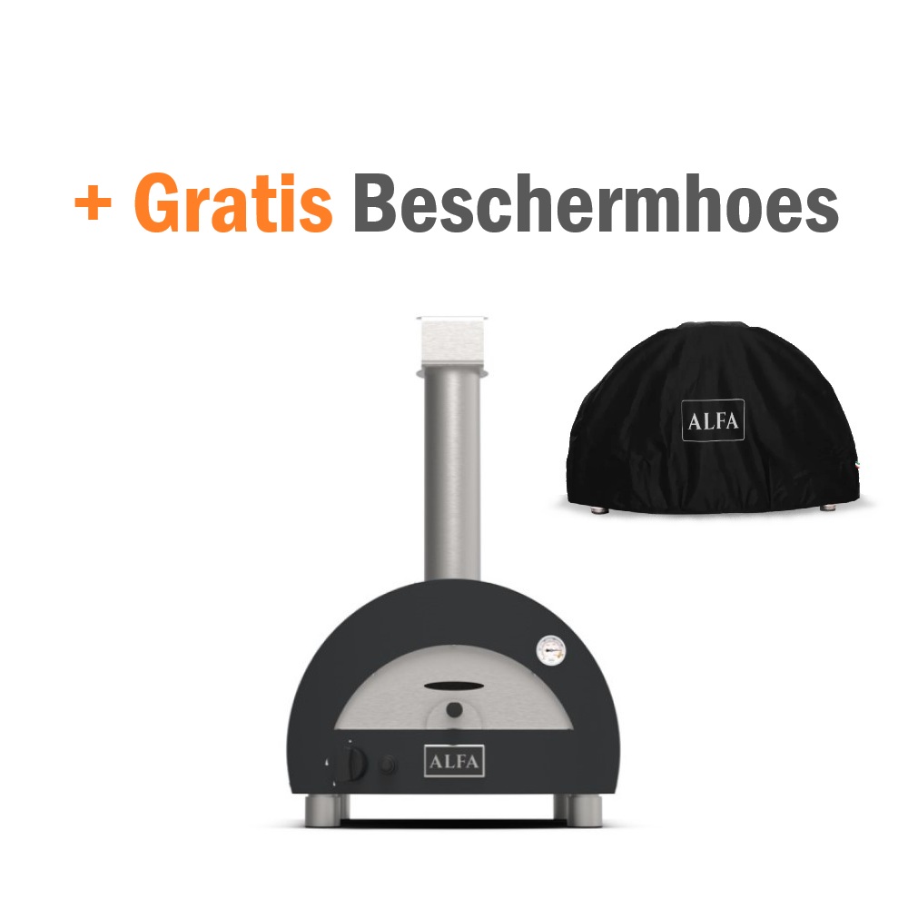 Alfa Forni Pizzaoven Moderno Portable Grijs Gas