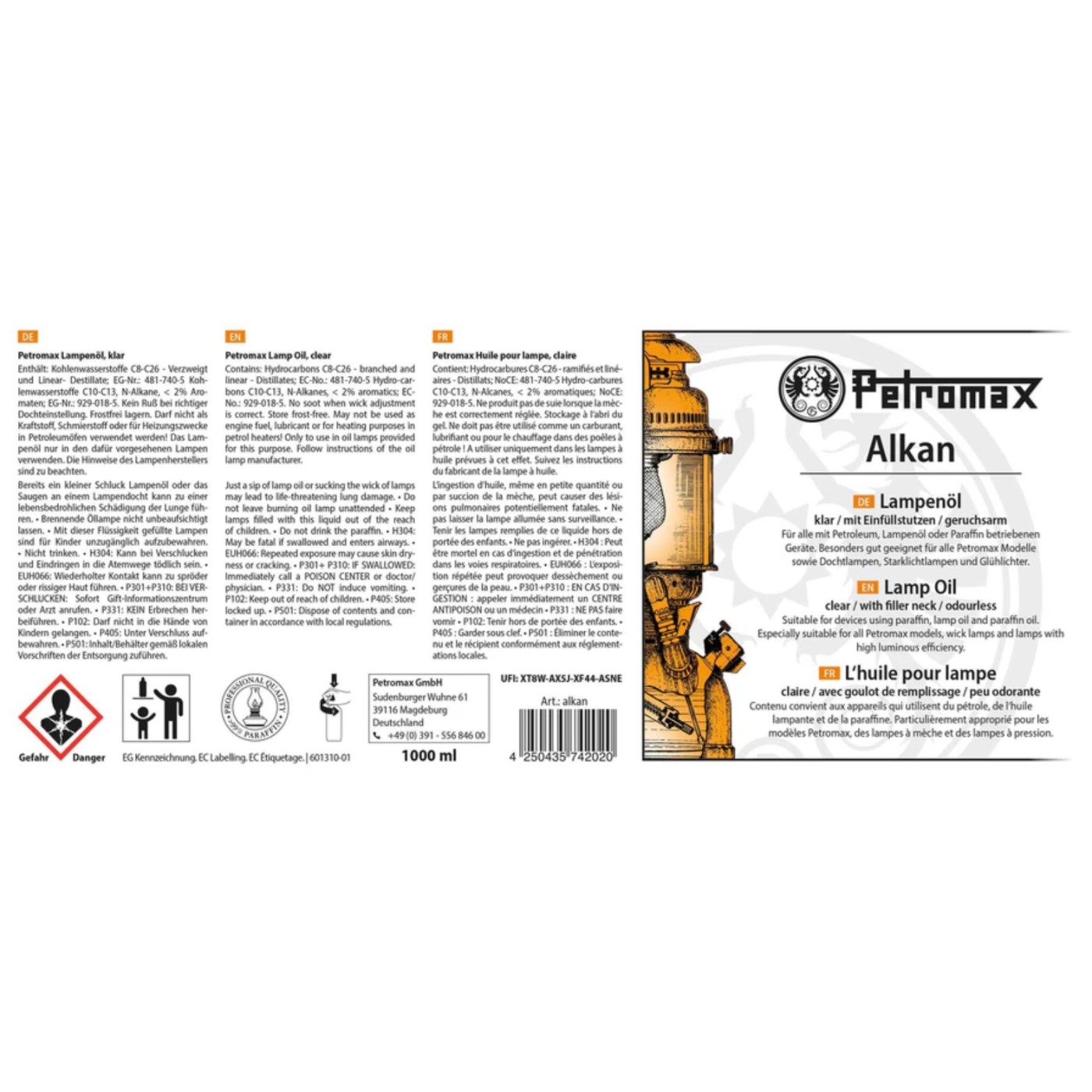 Petromax Alkan Paraffine 1 L