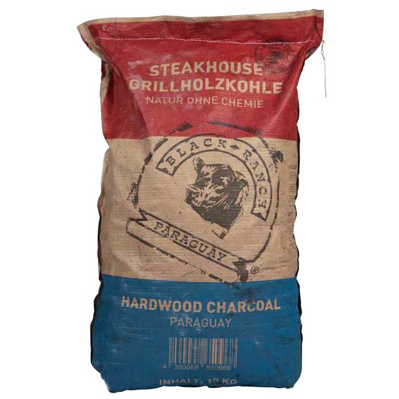 Pallet Black Ranch Quebracho Blanco Houtskool Argentinië á 30 zakken bij Grill Discounter