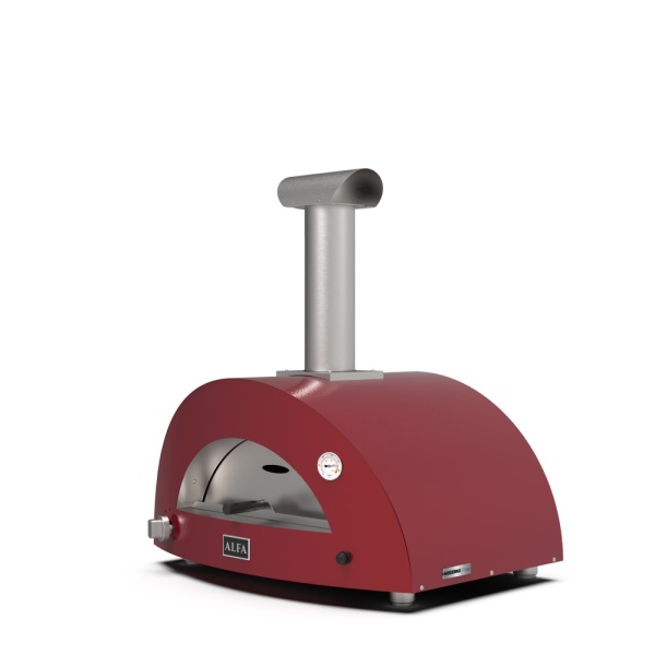 Alfa Forni Pizzaoven Moderno 2 Pizze Rood Hybride - Afbeelding 3