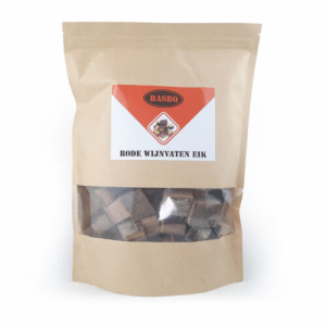 BASBQ Rode Wijn Eik Chunks 1 kg
