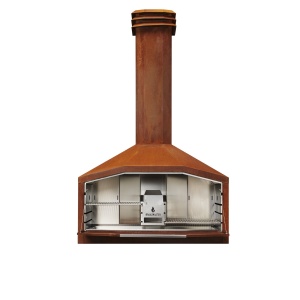 Braaimaster Vrijstaand Duo Cortenstaal