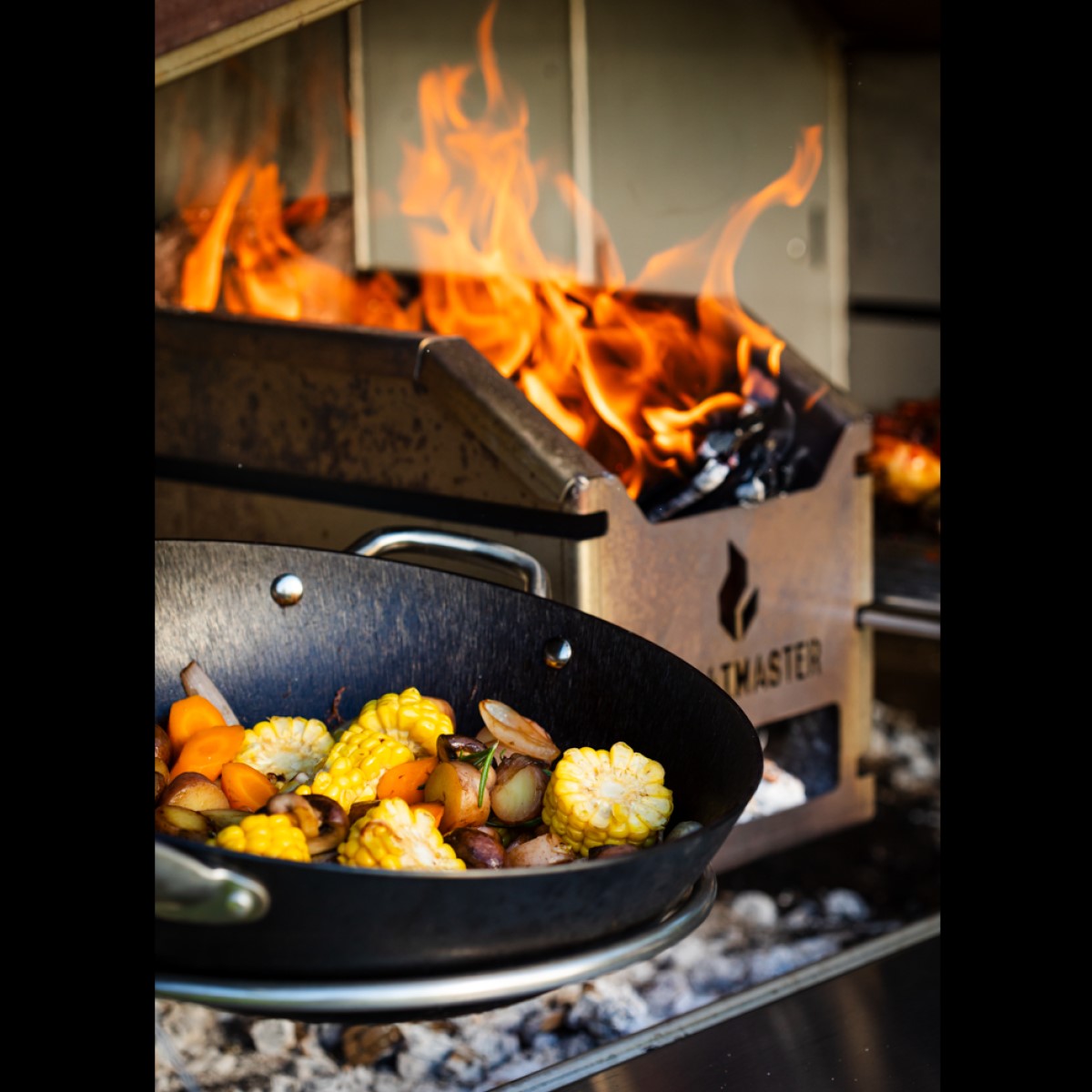 Braaimaster Wokhouder RVS - Afbeelding 2