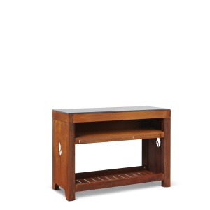 Braaimaster Zijtafel Duo Corten Antraciet Blad