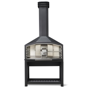 Braaimaster Vrijstaand Duo Black met Onderstel