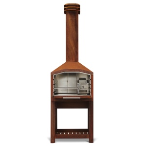 Braaimaster Vrijstaand Single Cortenstaal met Onderstel