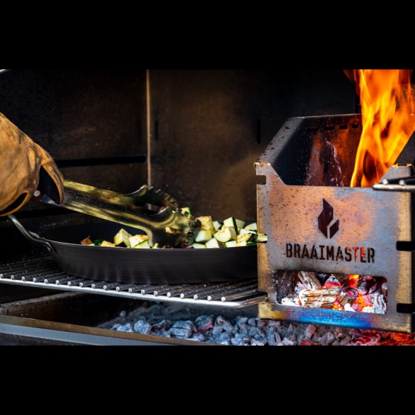 Braaimaster Vrijstaand Single Cortenstaal met Onderstel - Afbeelding 5