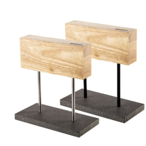 Magnetisch Messenblok Eiken met stenen voet