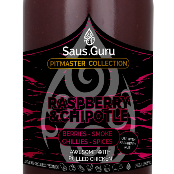 Saus.Guru Raspberry Chipotle Saus 500 ml - Afbeelding 2