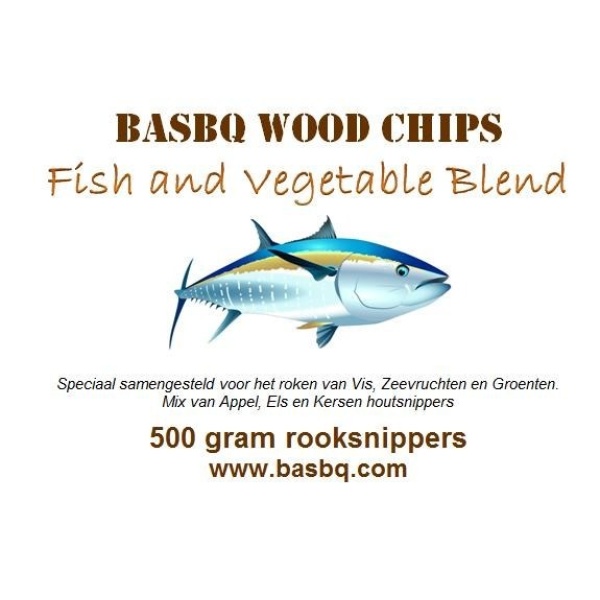 BASBQ Rooksnippers Vis 500 g - Afbeelding 2