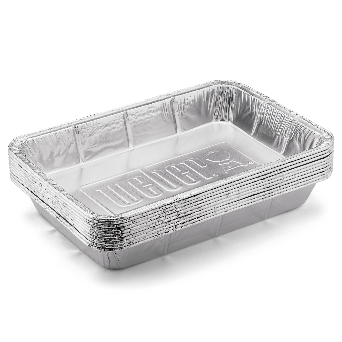 Weber Aluminium Lekbak Groot 10 stuks