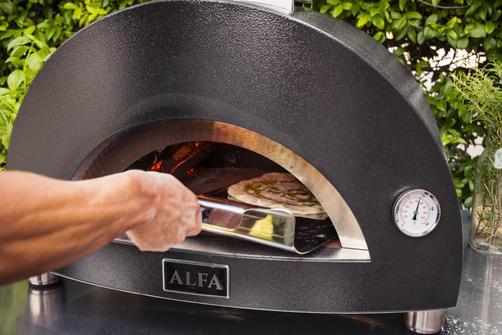 Alfa Forni Pizzaoven Moderno 2 Pizze Grijs Hout - Afbeelding 6