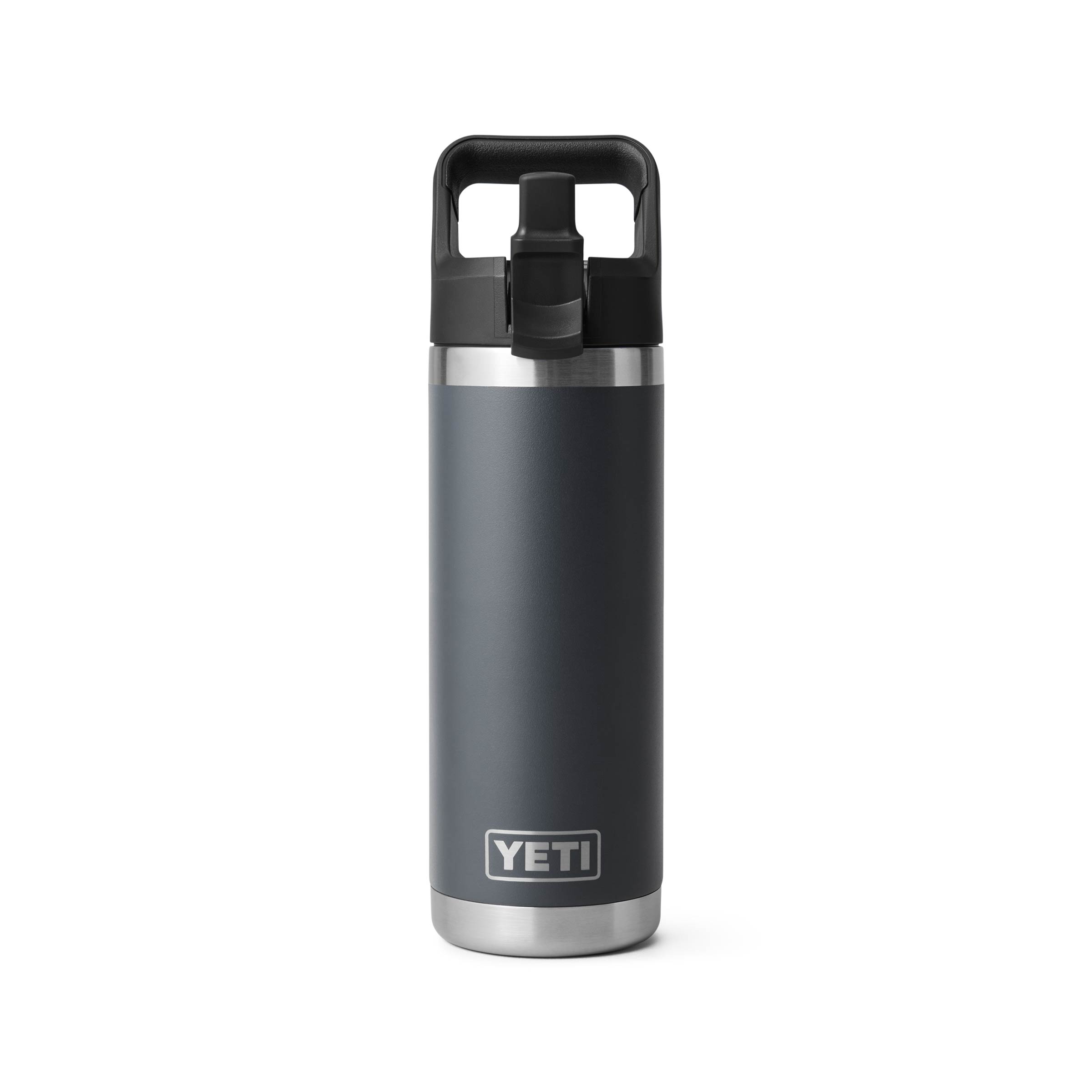 Yeti Rambler Straw Bottle Charcoal 18 oz - 532 ml