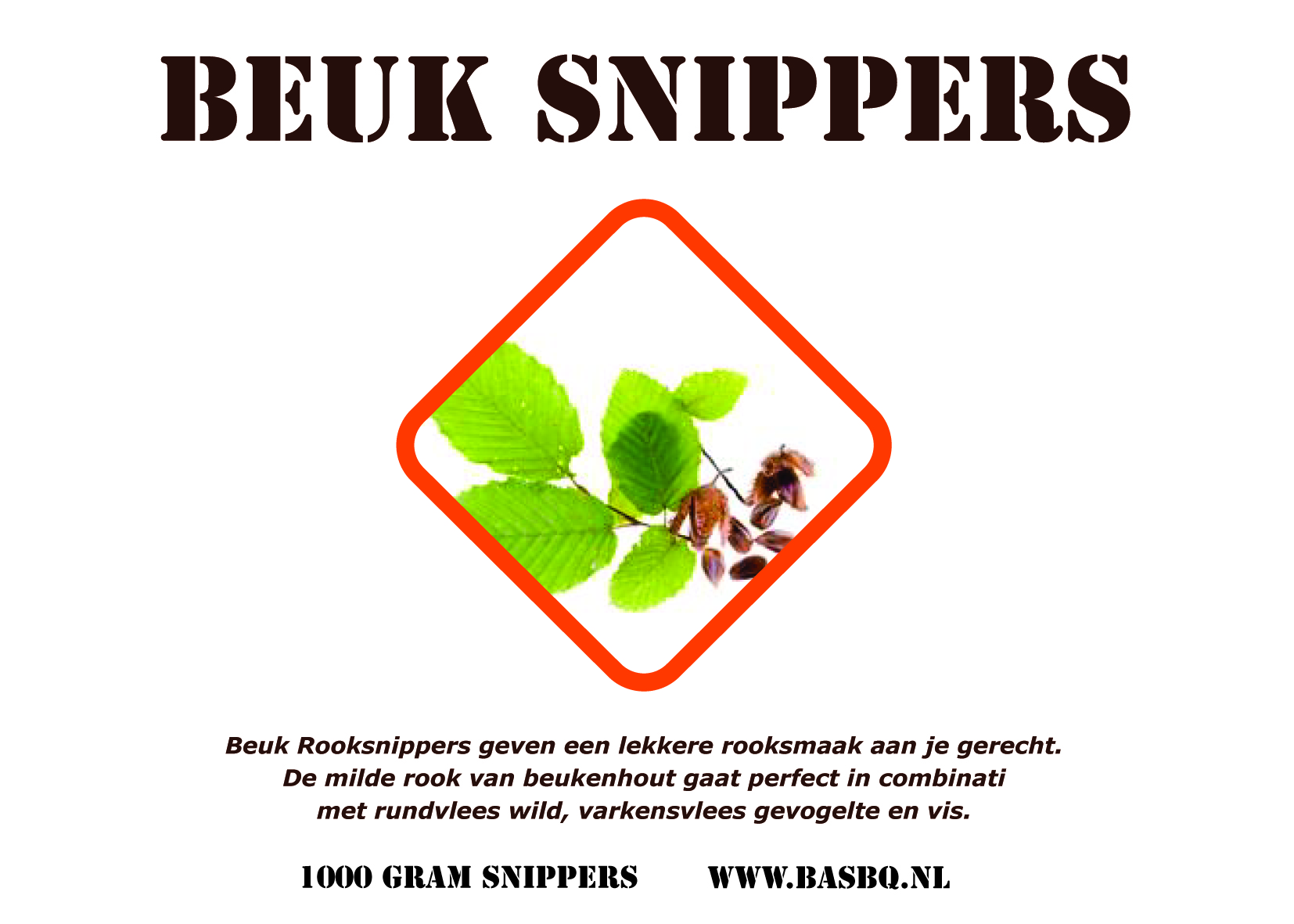 BASBQ Beuk Rooksnippers 1 kg - Afbeelding 3