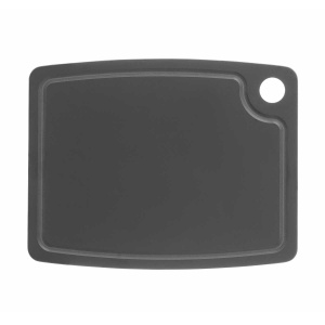 Houtvezel snijplank zwart met sapgeul 37x28