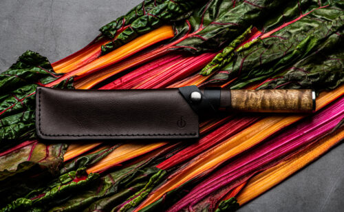 Forged leather hakbijl