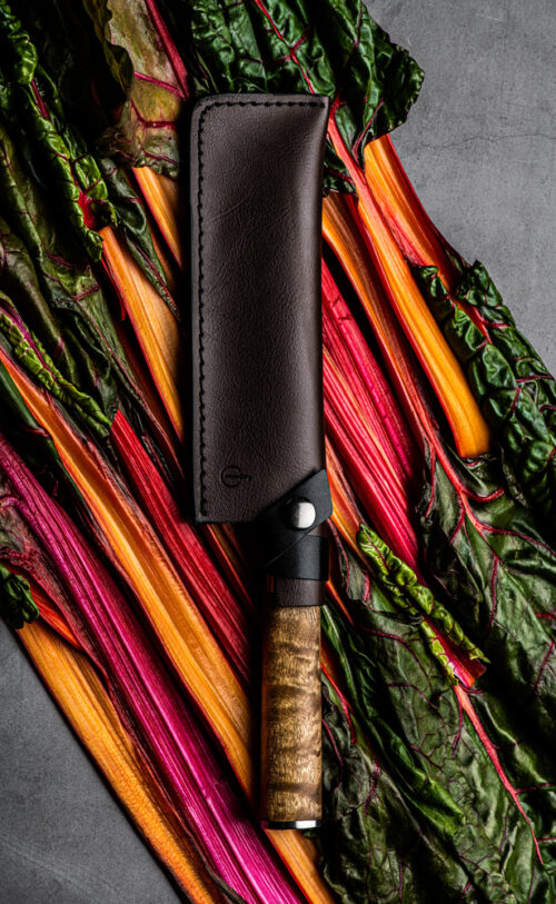 Forged leather hakbijl