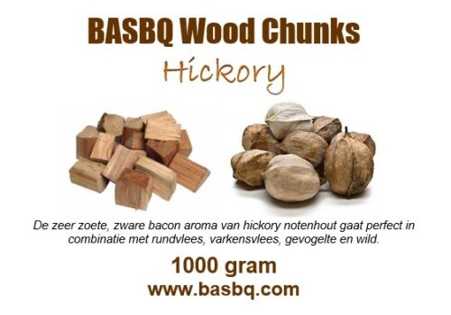 BASBQ Hickory Chunks 1 kg - Afbeelding 5